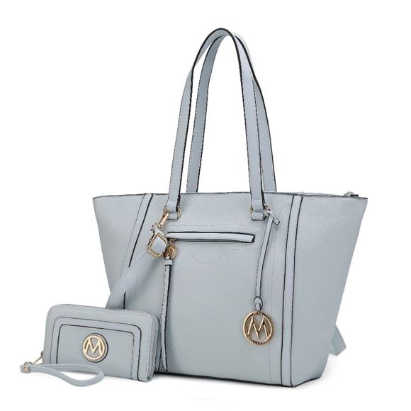 Tote Bag, Vegan Leather Wristlet Wallet Top-Handle Crossbody ^_^ - Picture 1 of 9